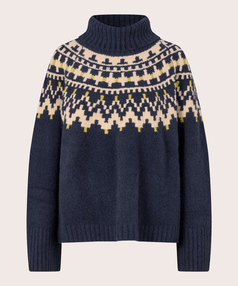 Fatima Pullover, Navy Blazer
