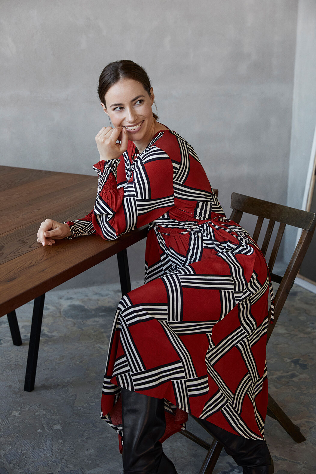 NEVE DRESS, Chilli Pepper