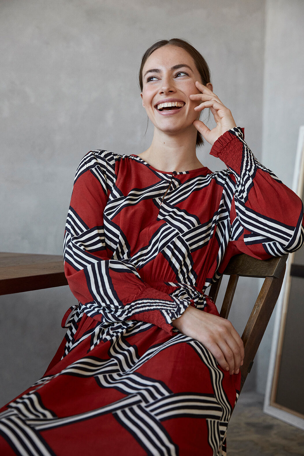 NEVE DRESS, Chilli Pepper