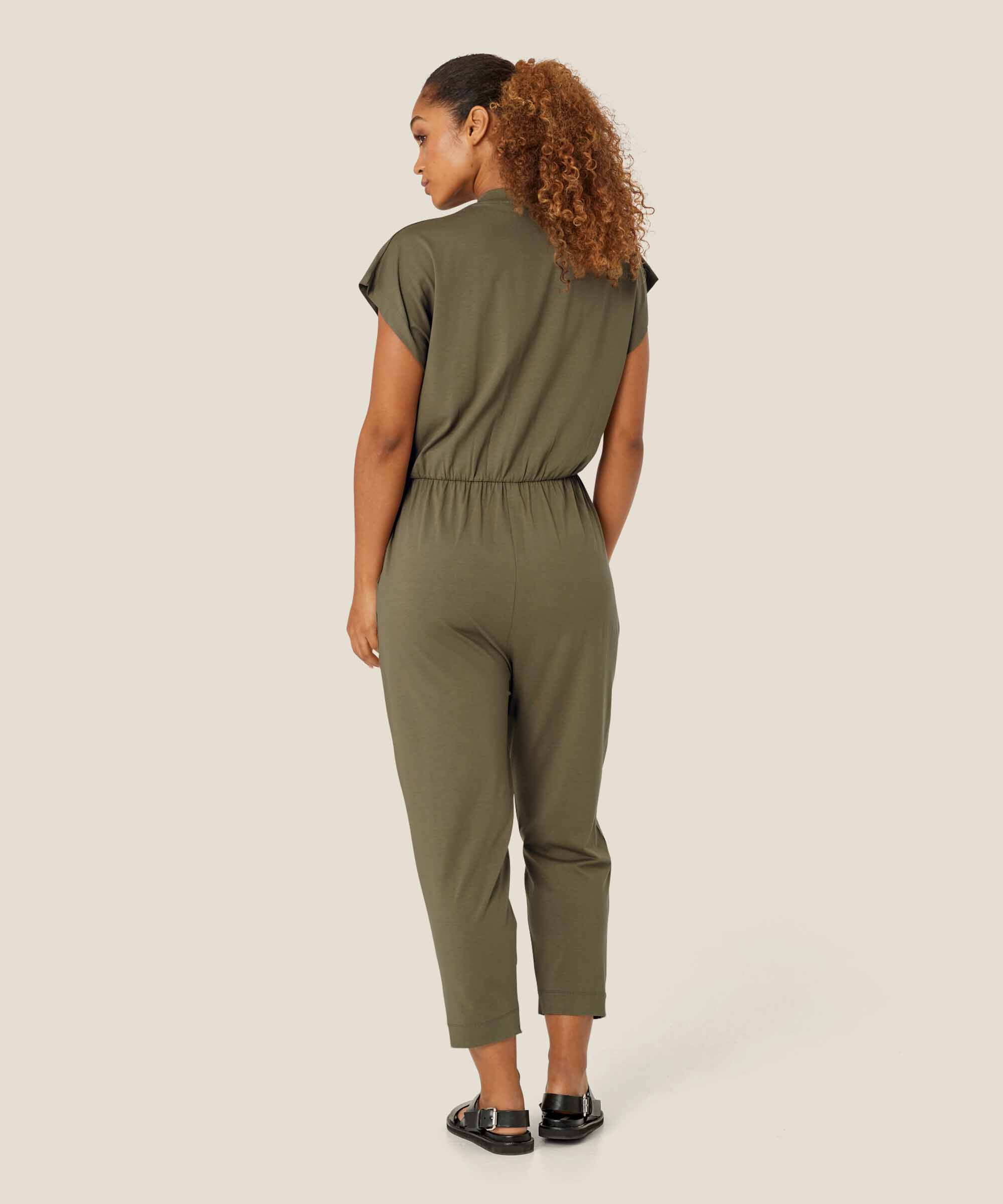 Orlanda JERSEY Jumpsuit, Dusky Green