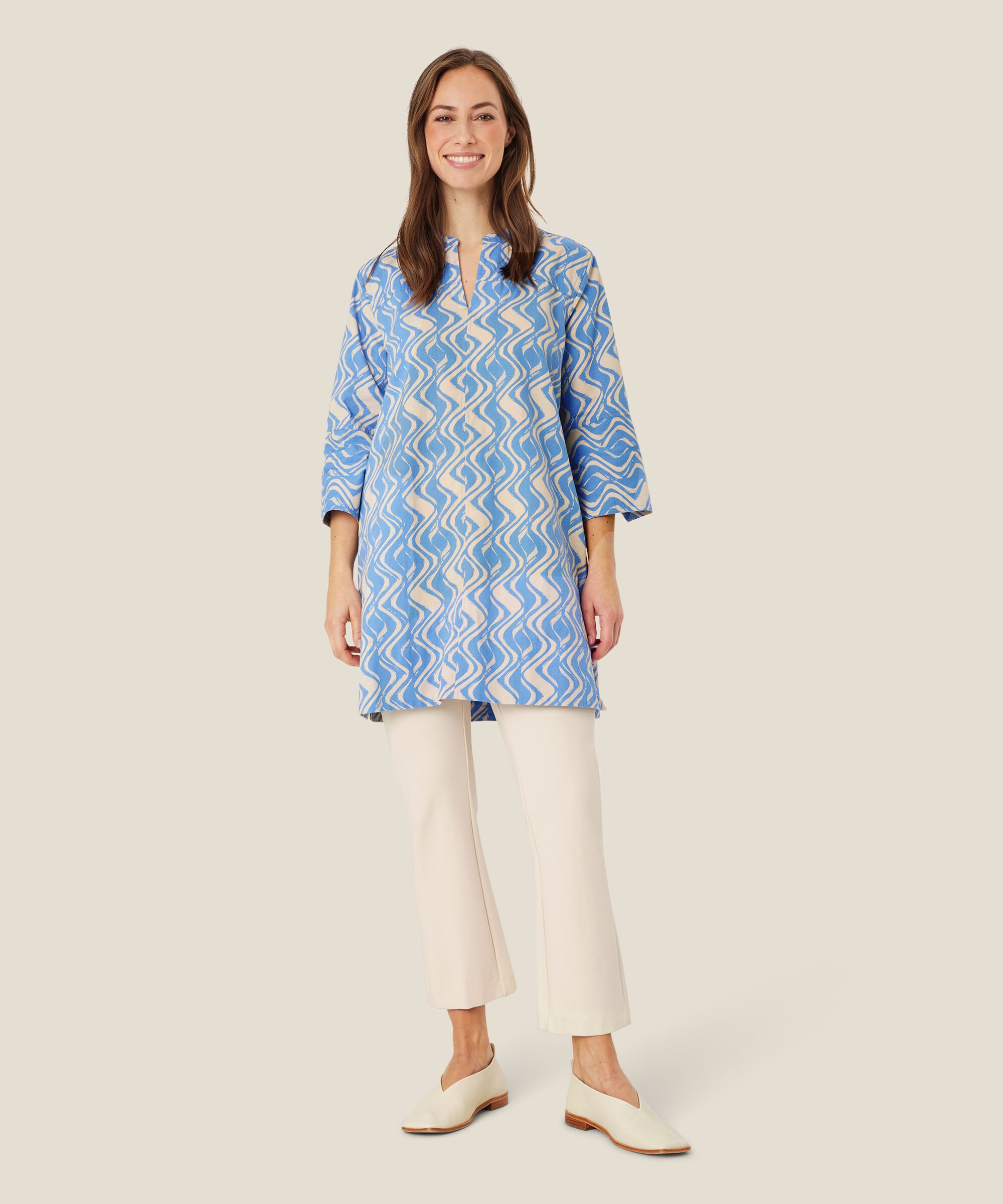 Gliona Tunic, Blue Bonnet