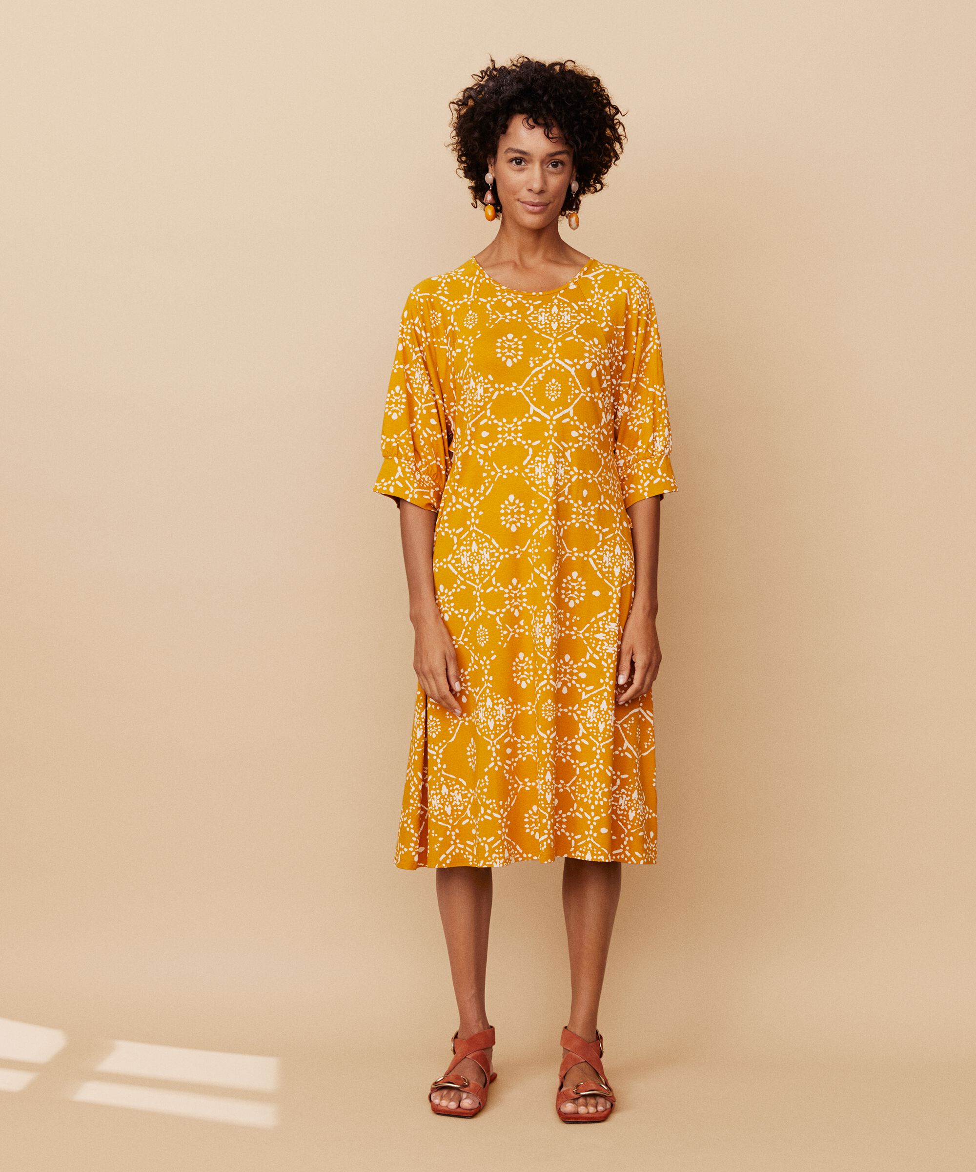 Nixtina JERSEY Dress, Inca Gold