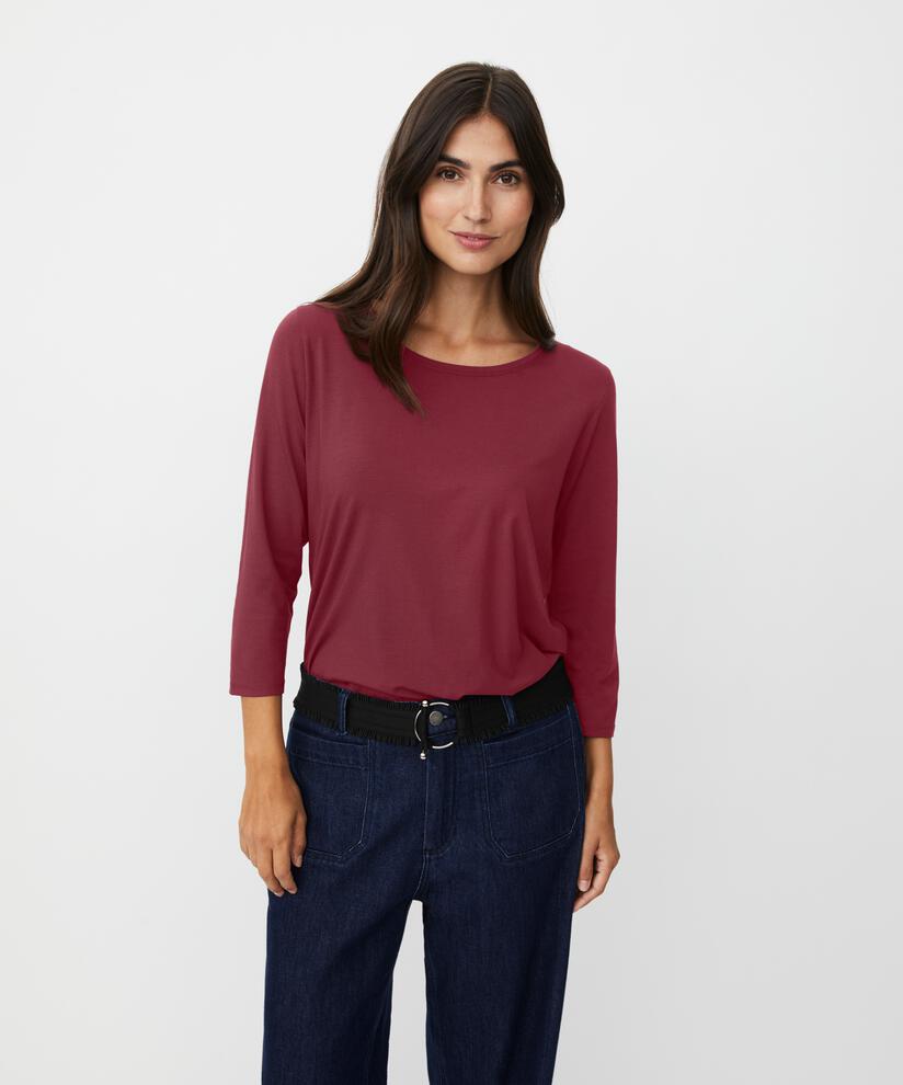 Cecille JERSEY Top, Tawny Port