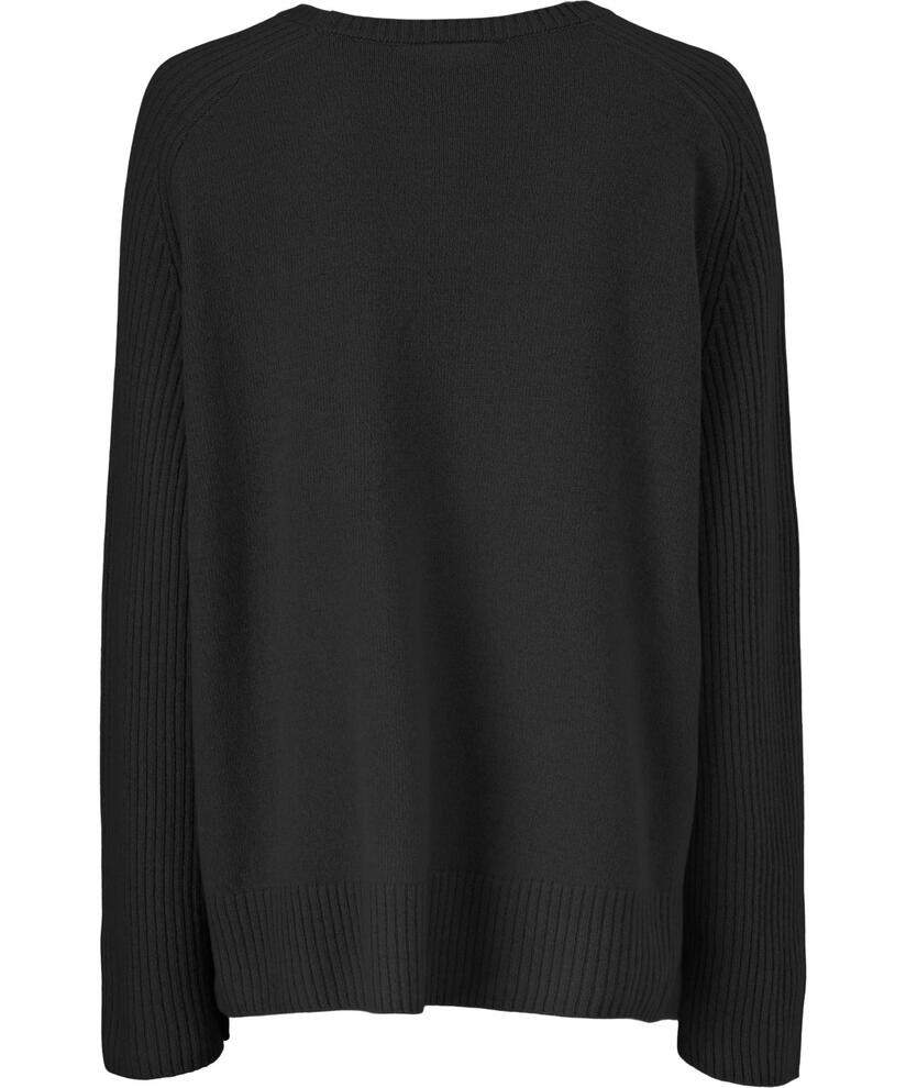 FRILLA TOP, Black