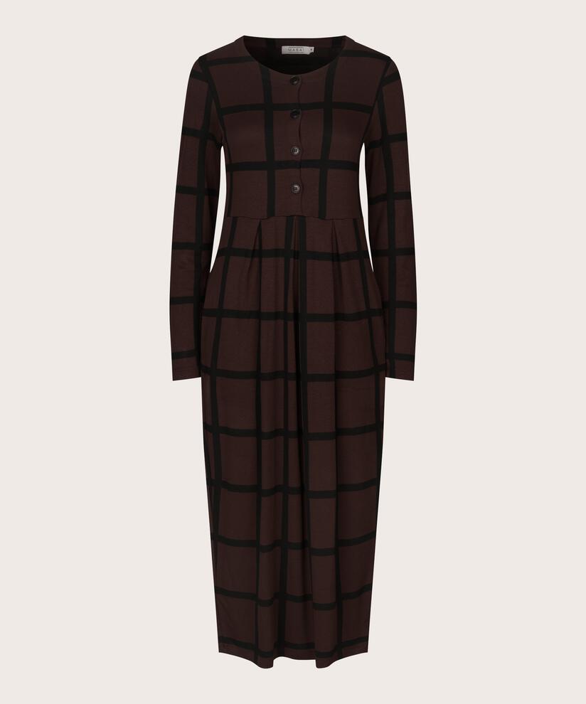 Nilana JERSEY Dress, Coffee Bean