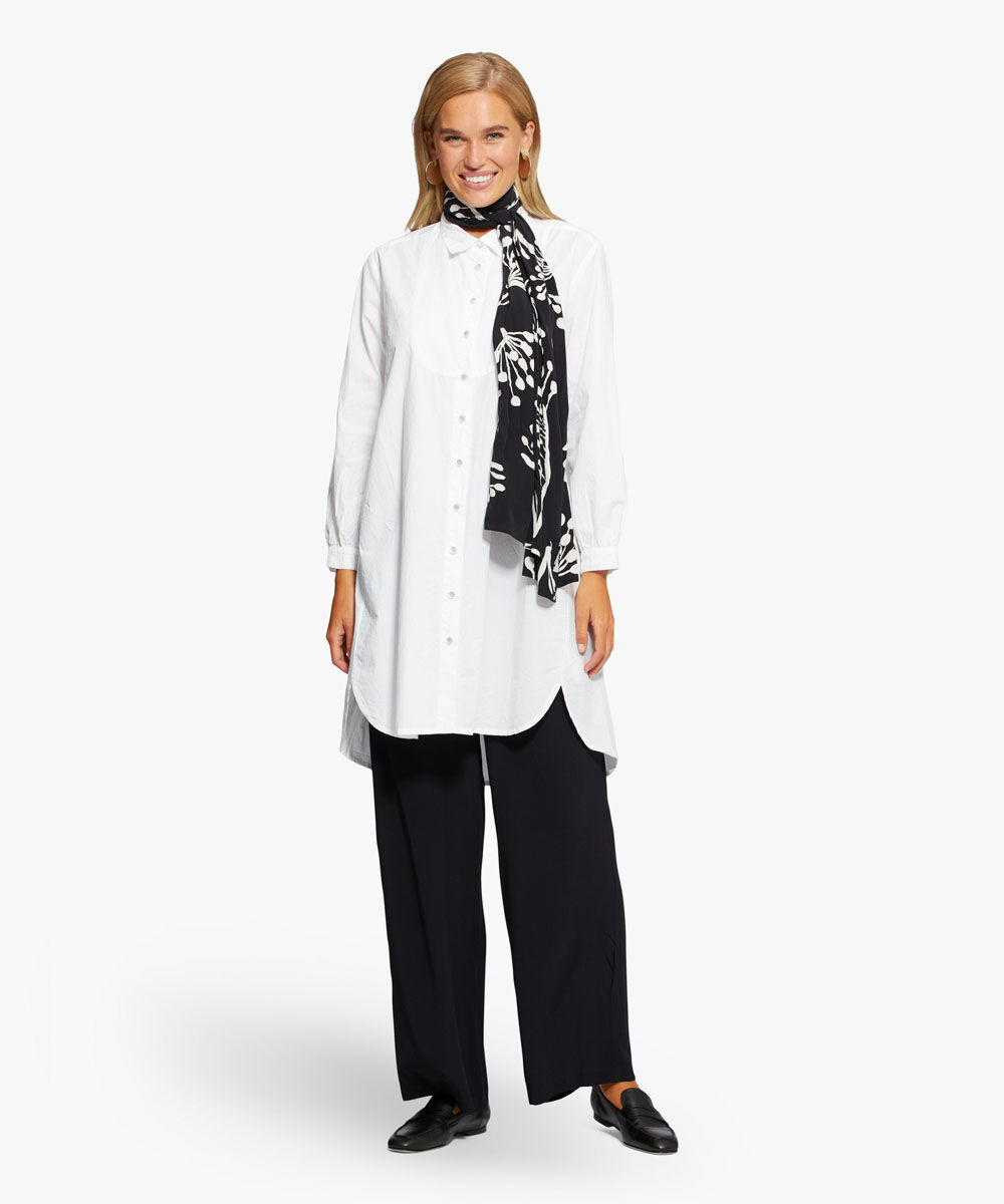 NESTA SHIRT DRESS, White