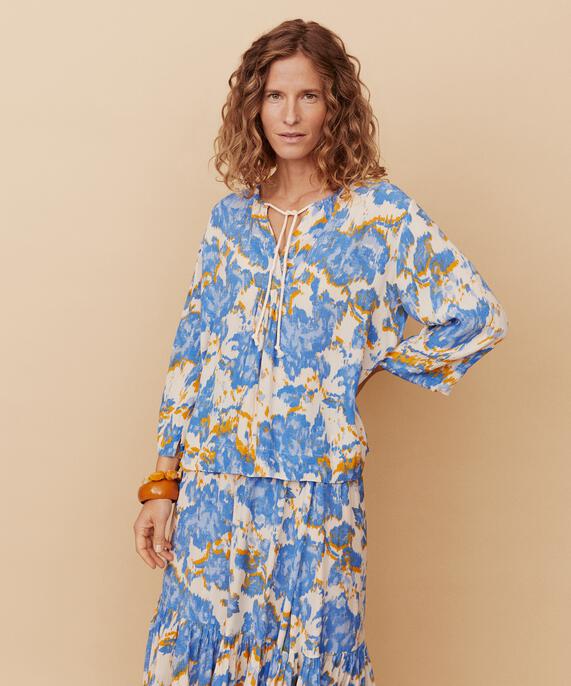 Bioline Blouse, Nebulas Blue