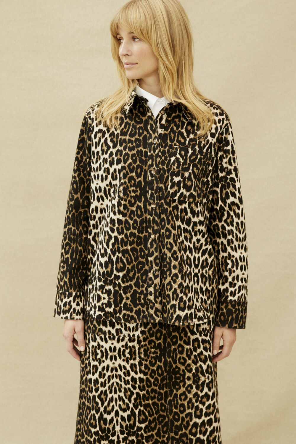 Indiba Denim Shirt - Otter, Sanelith Denim Skirt - Otter