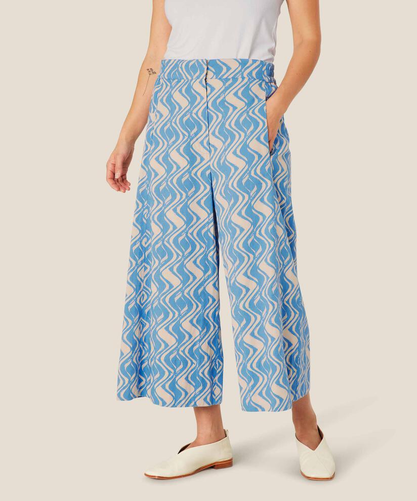 Portia Trousers, Blue Bonnet
