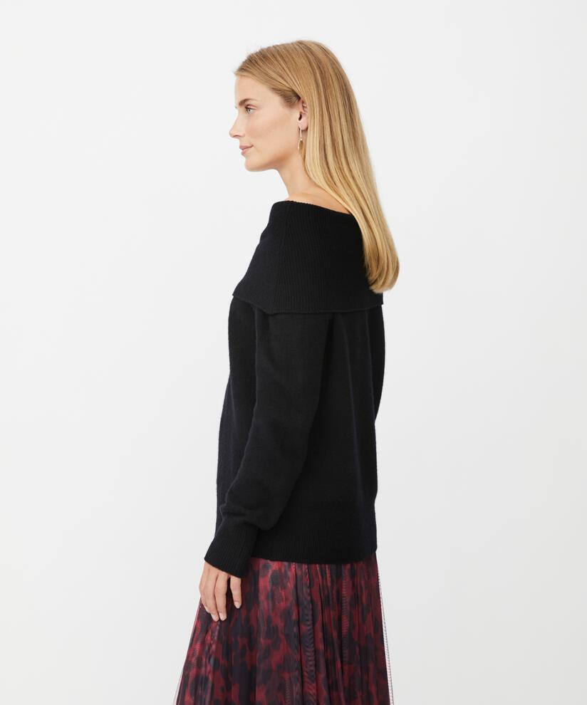 Floraia Woolen Jumper, Black