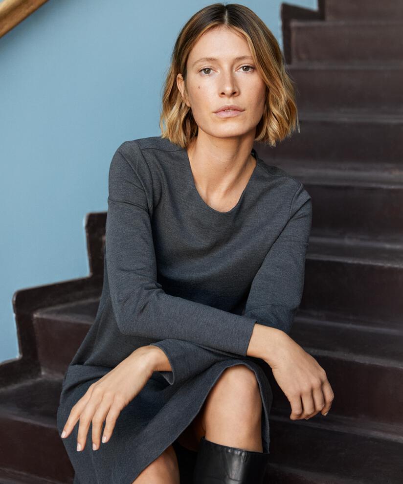 Nukula JERSEY Dress, M. Grey mel., hi-res