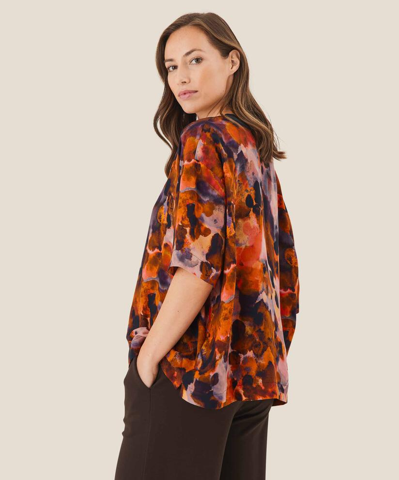 Degana Blouse, Spicy Orange