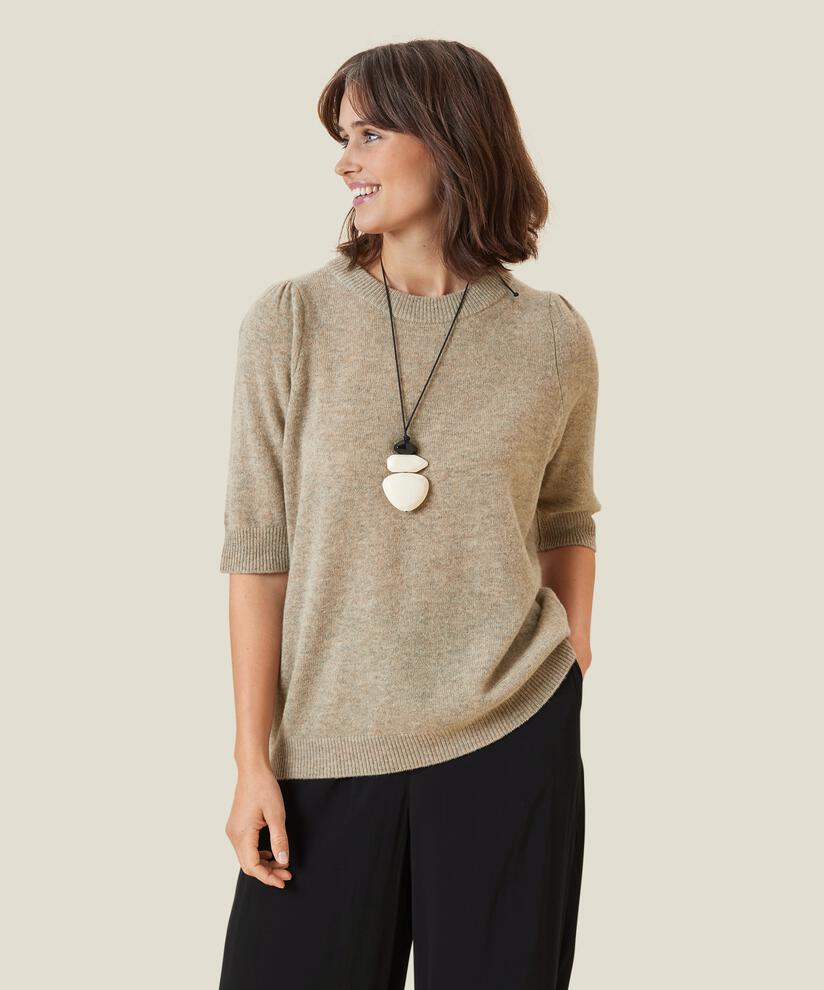 FLORA TOP, Beige melange, hi-res