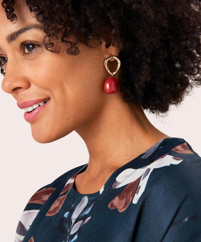 Rosalina Earrings, Paprika