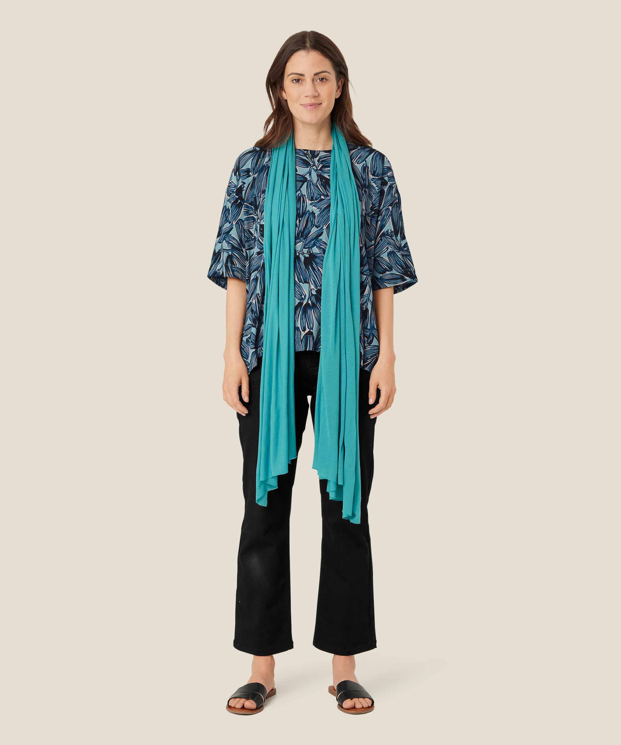 Amega JERSEY Scarf, Teal
