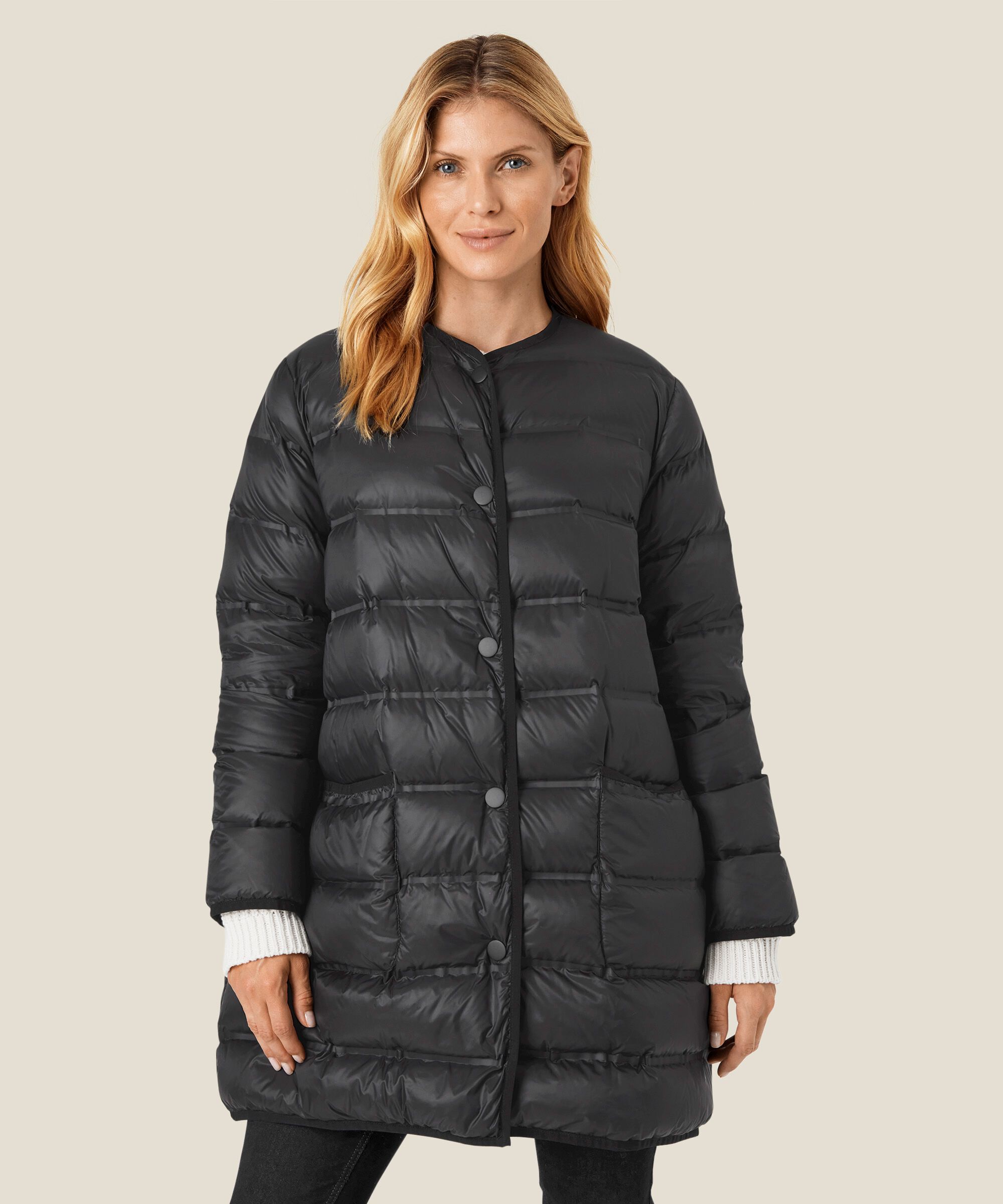 Tuvani Down Coat, Black