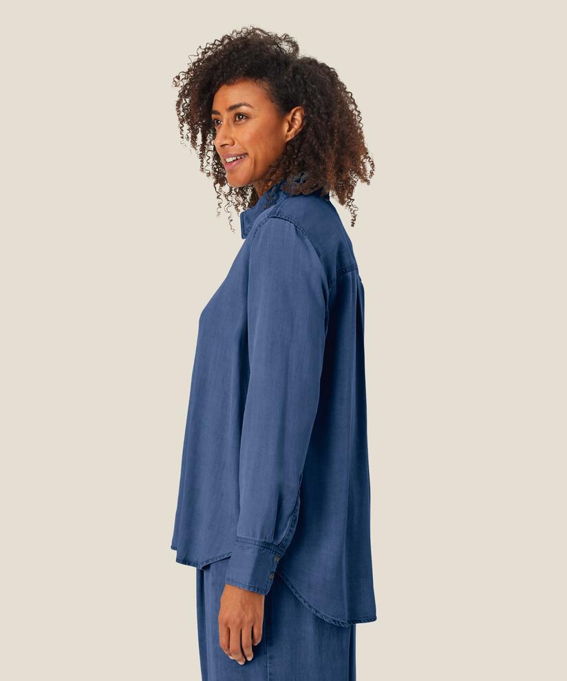 Ishana Denim Shirt, Washed denim