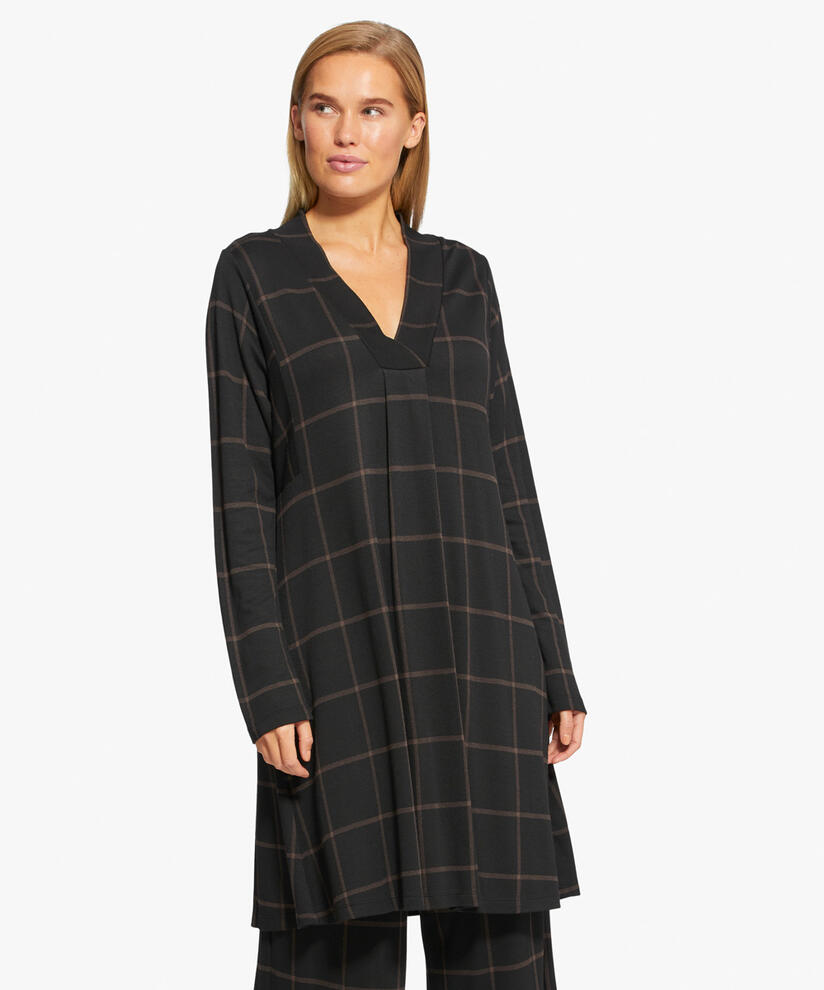 GLORIA JERSEY TUNIC, Chocolate, hi-res