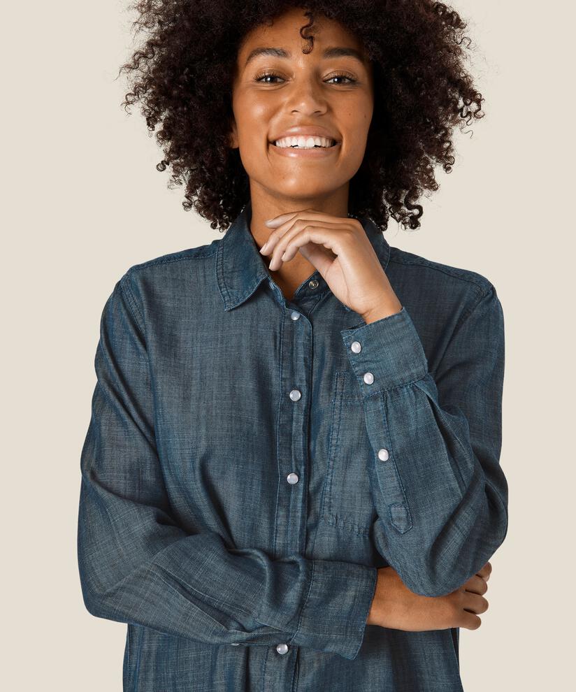 Idala Shirt, Blue Denim, hi-res