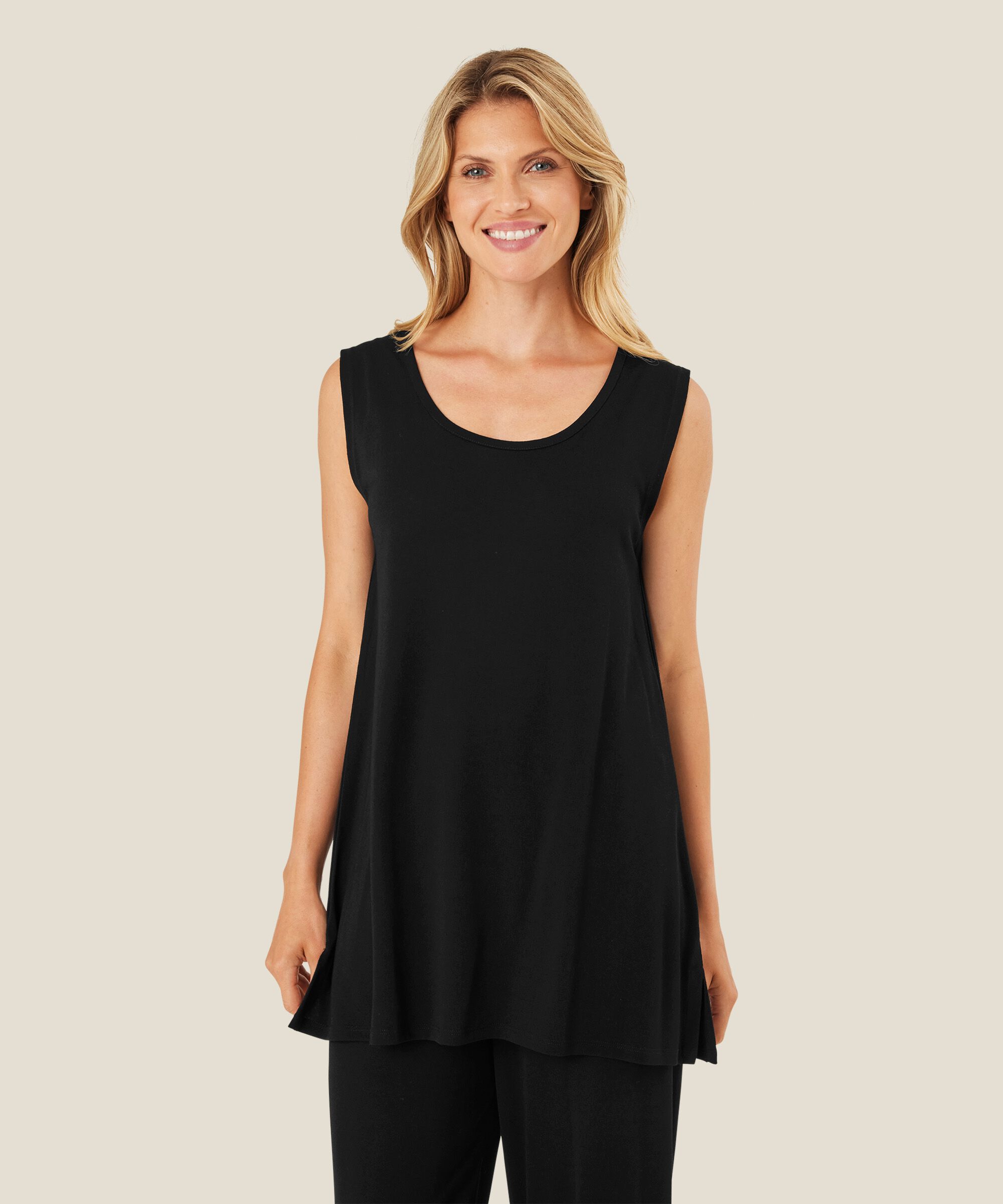 Elta JERSEY Top, Black