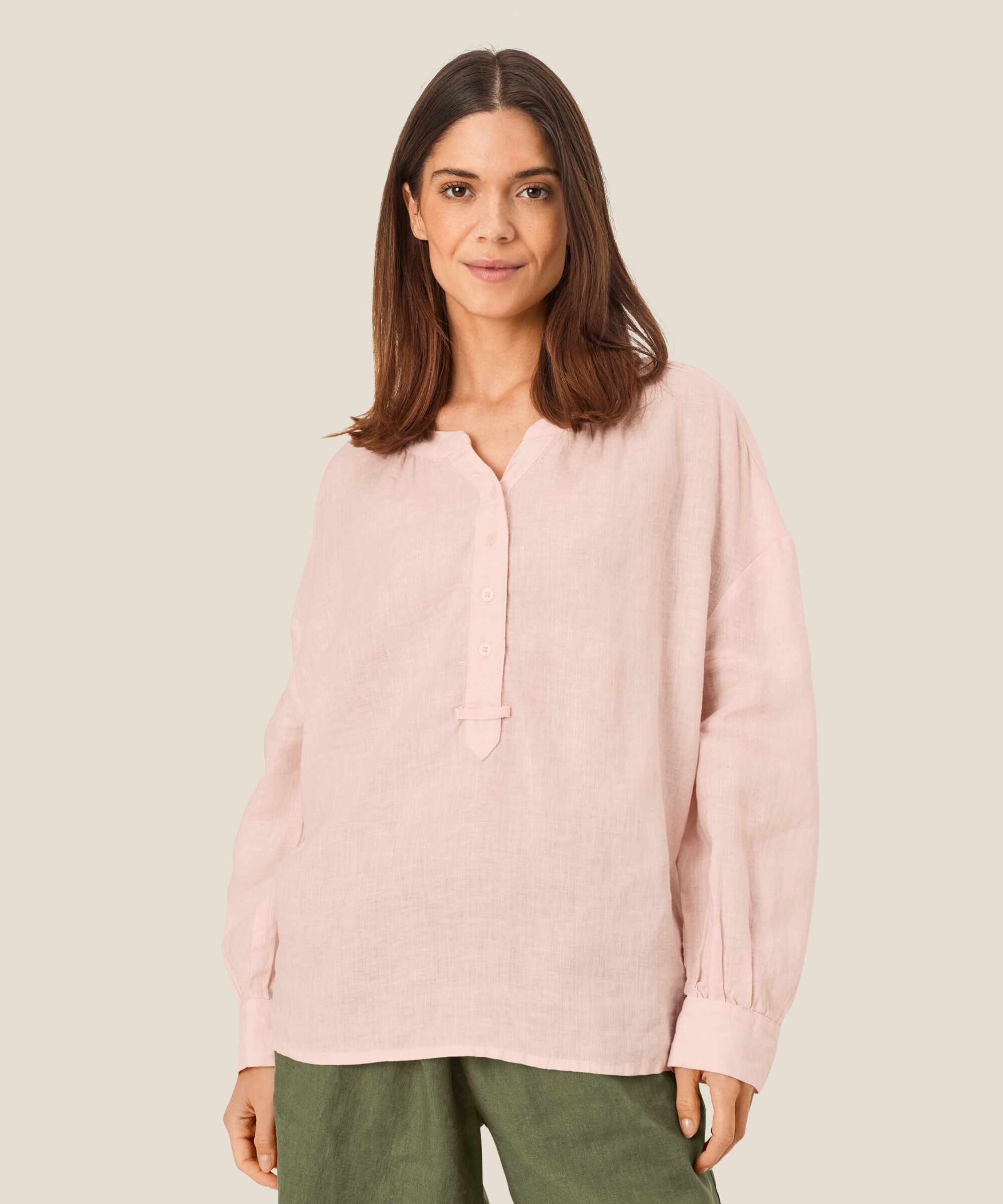 Dashina Blouse, Mauve Chalk