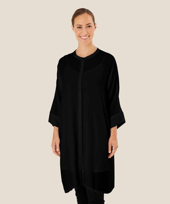 Iosetta Shirt Dress, Black