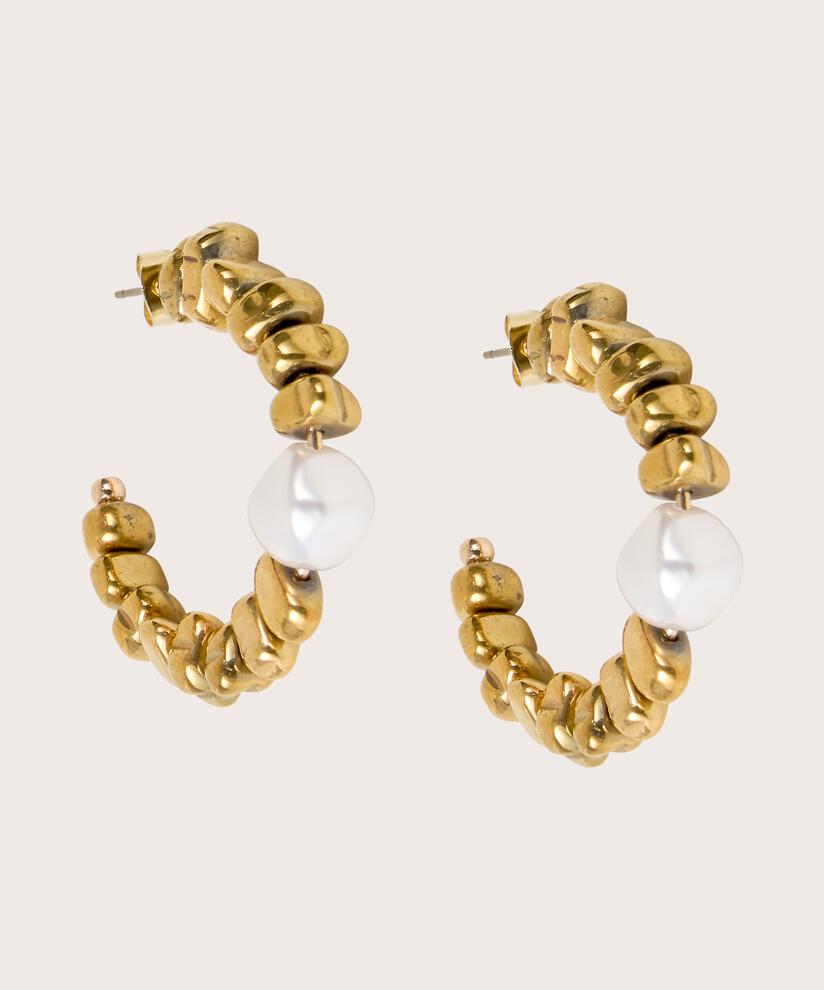 Rue Earrings, Gold