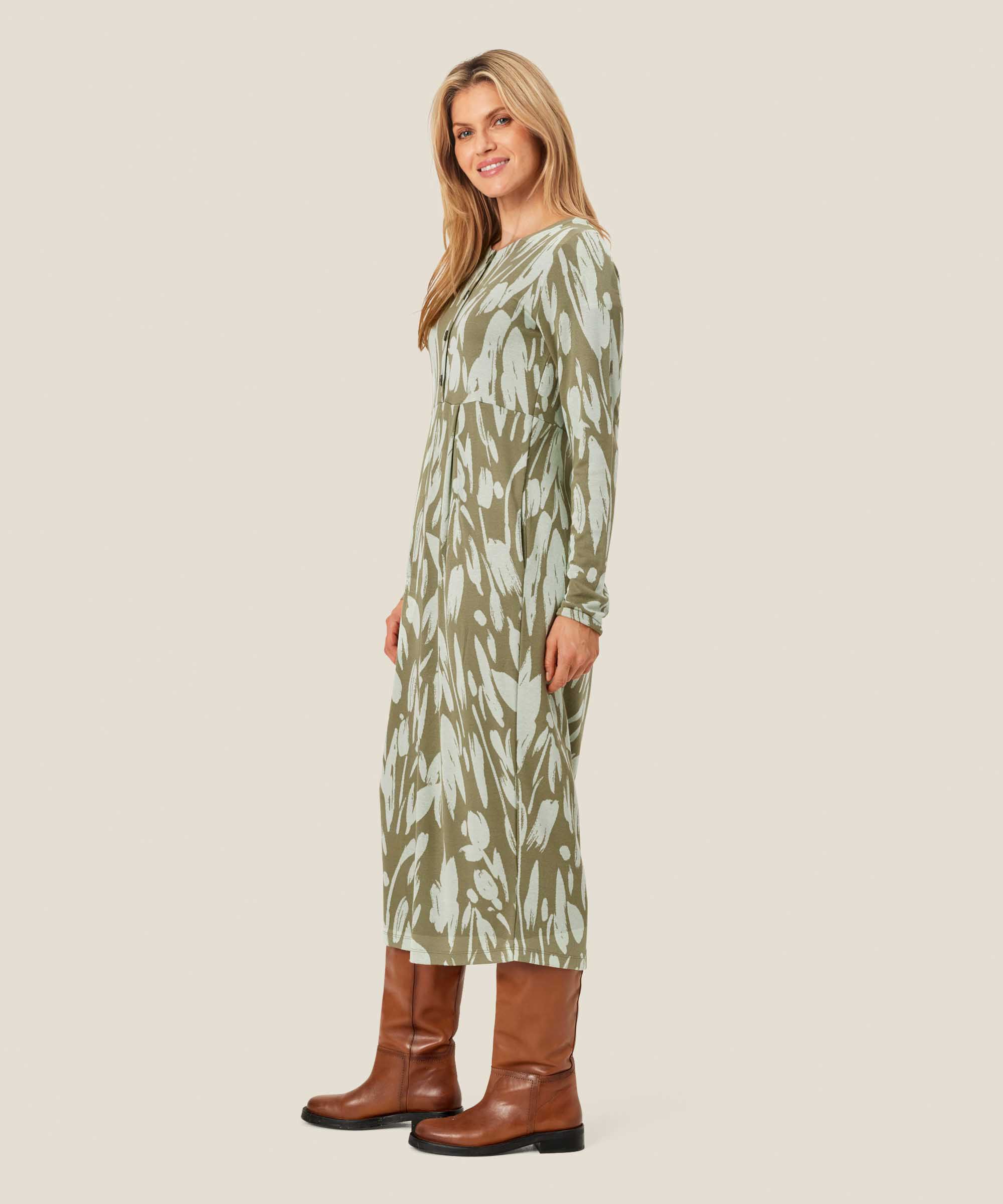 Nilana JERSEY Dress, Frosty Green
