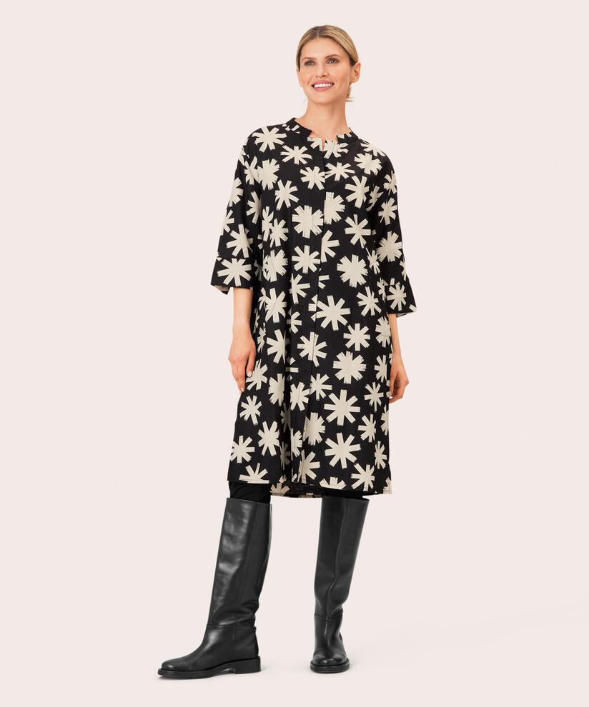 Nimes Shirt Dress, Black, hi-res