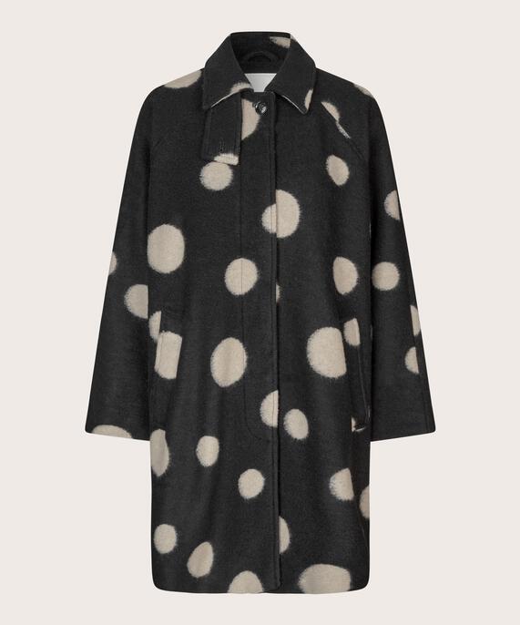 Tunila Wool Coat, Black