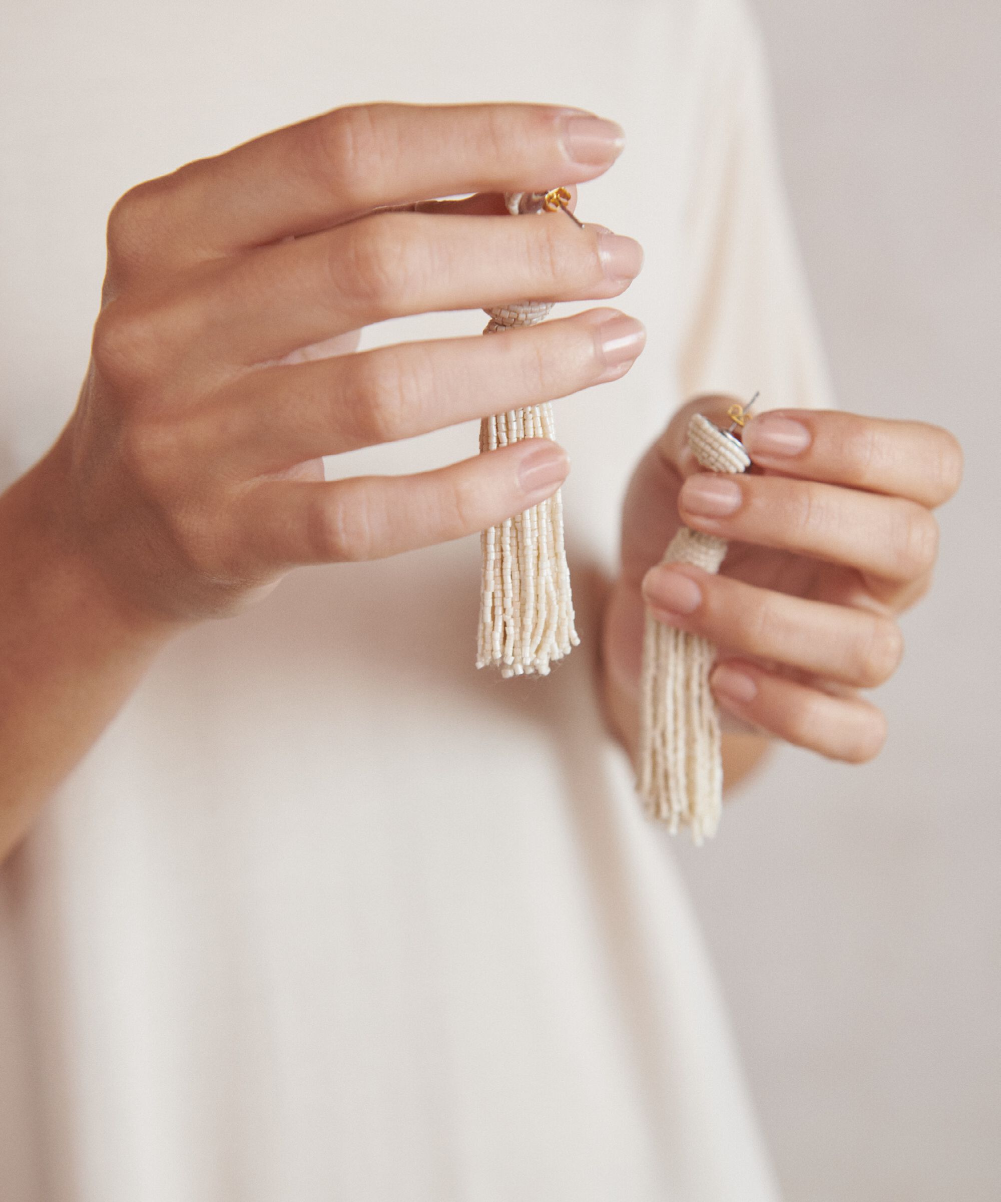 Raneem Earrings, Whitecap