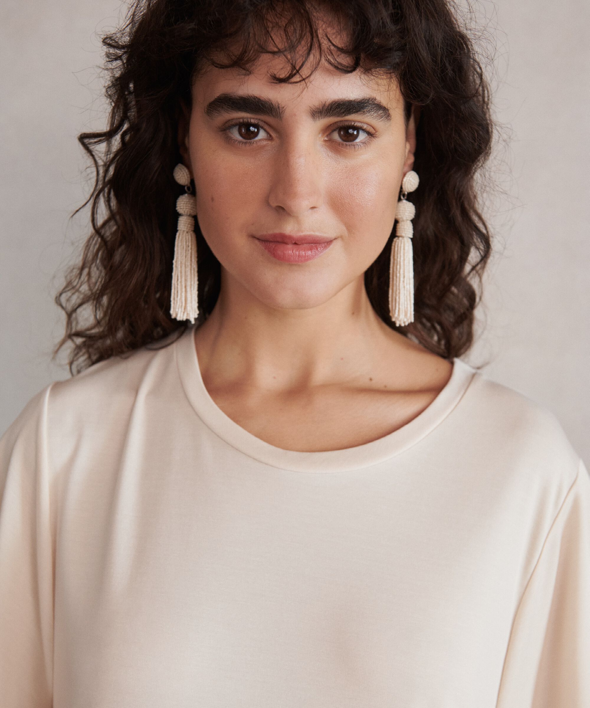 Raneem Earrings, Whitecap