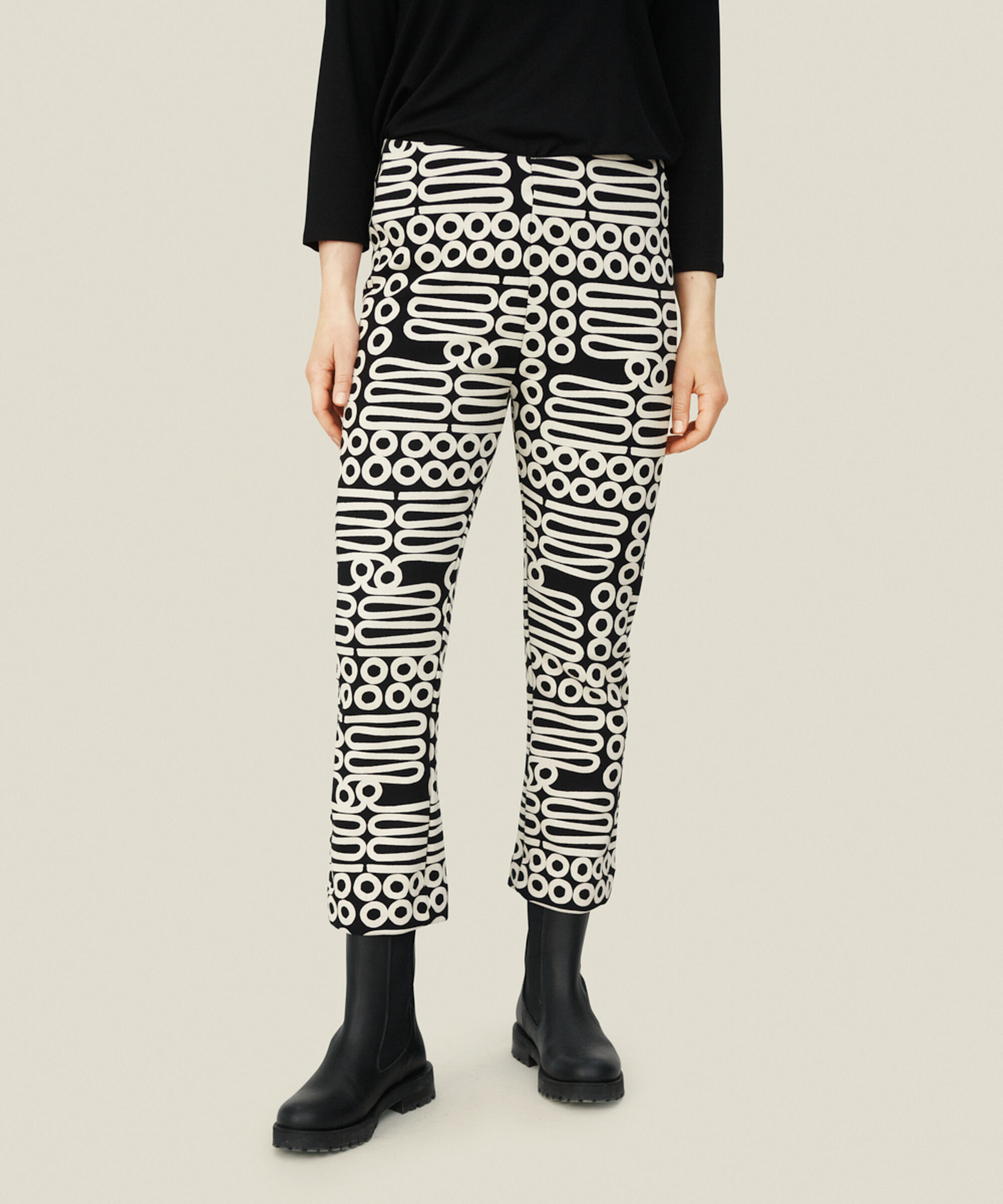 PABA JERSEY TROUSERS, Black