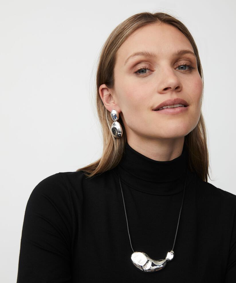 Rayani Earrings, Silver