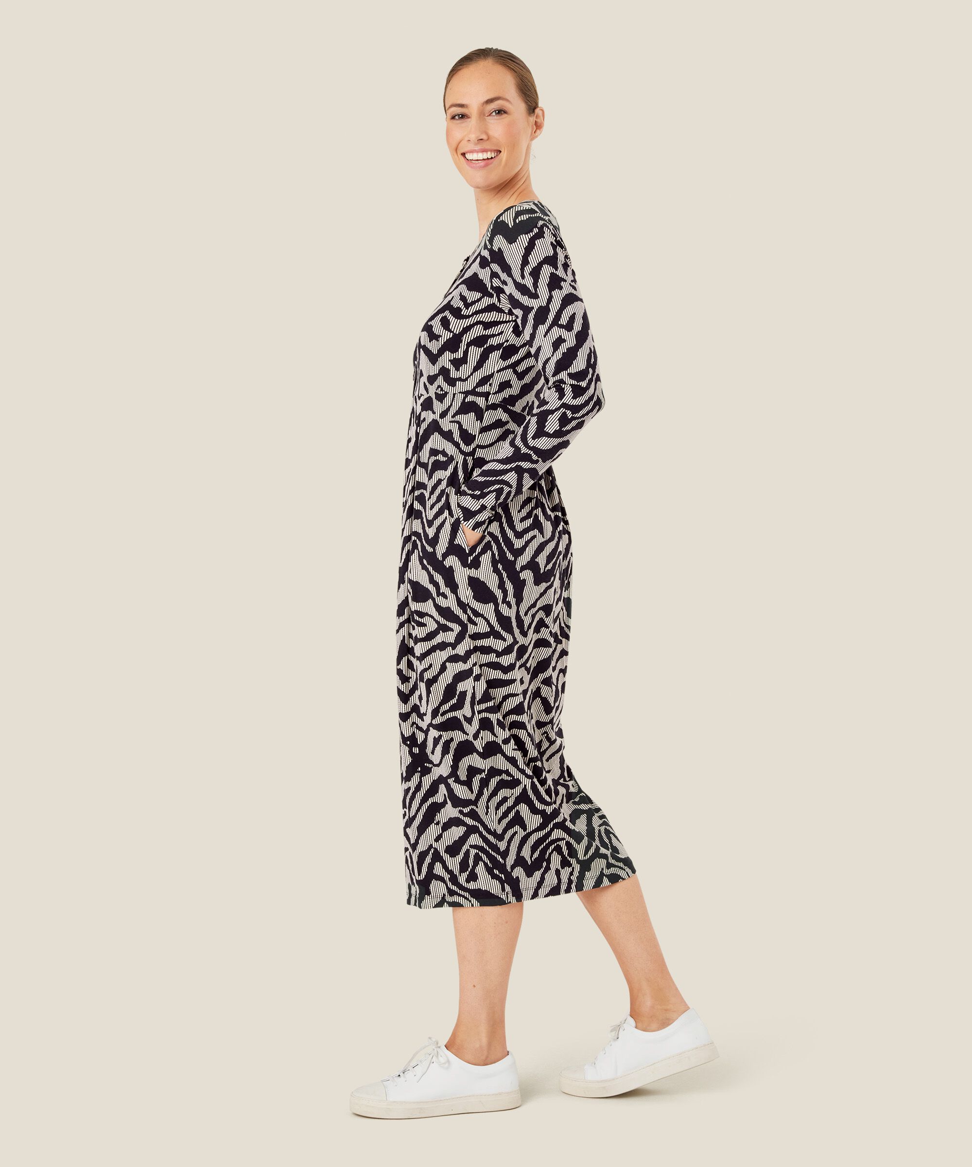 Nilana JERSEY dress, Black