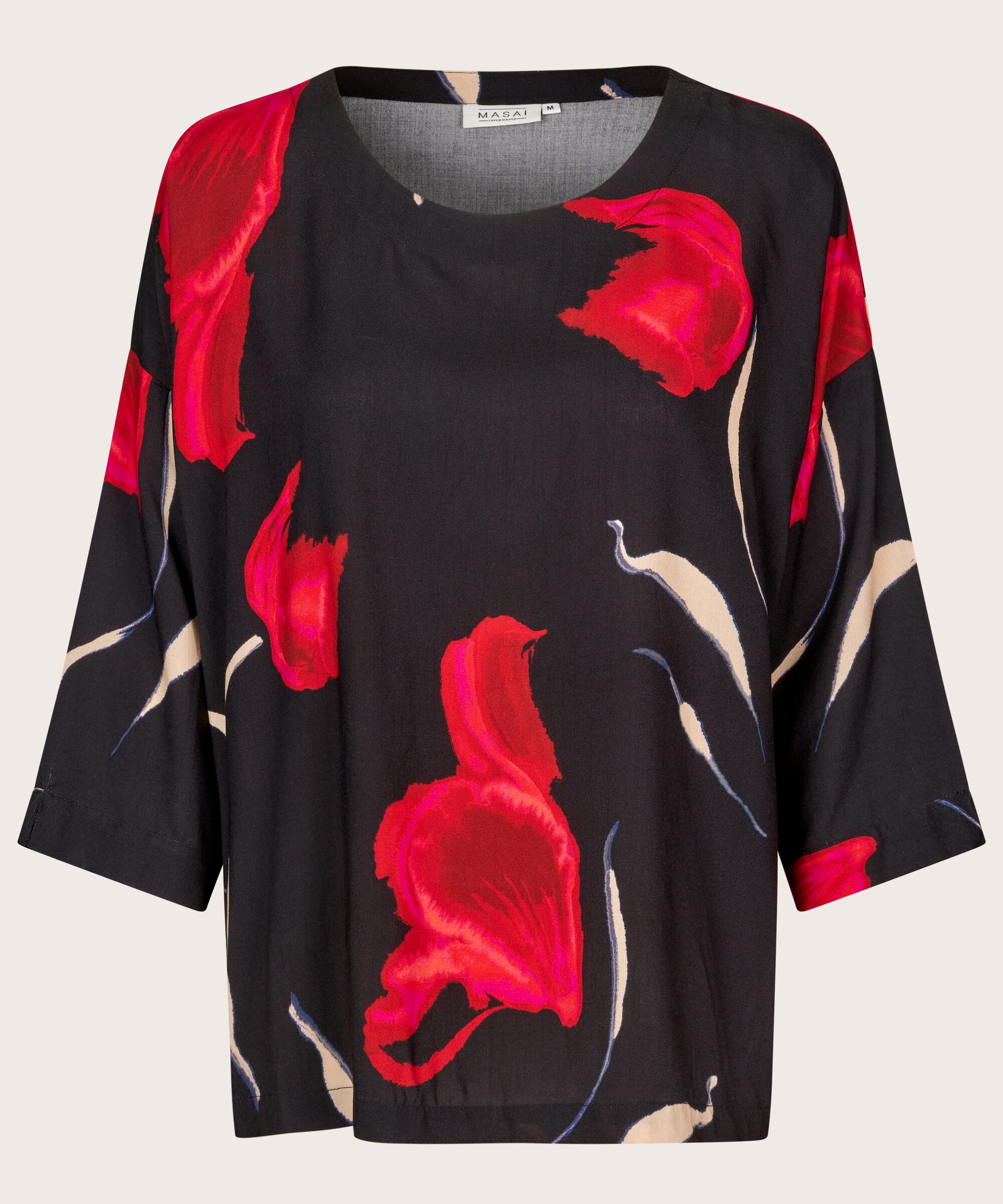 Becca Blouse, Haute Red
