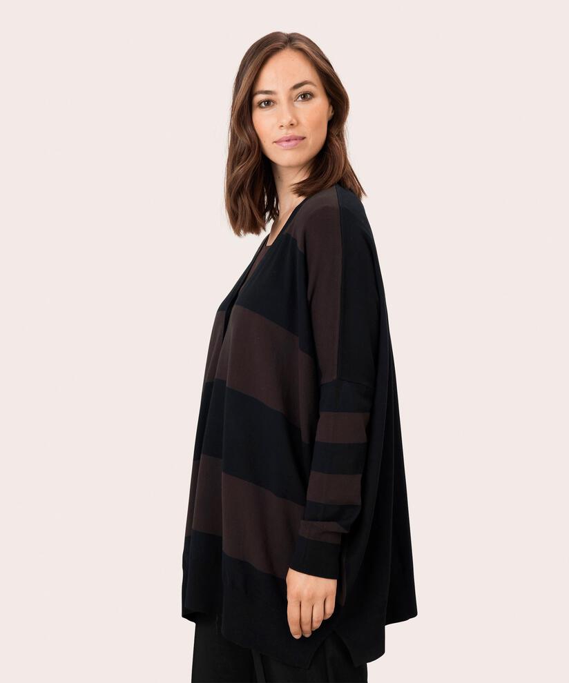 Lina Cardigan, Coffee/Blk, hi-res