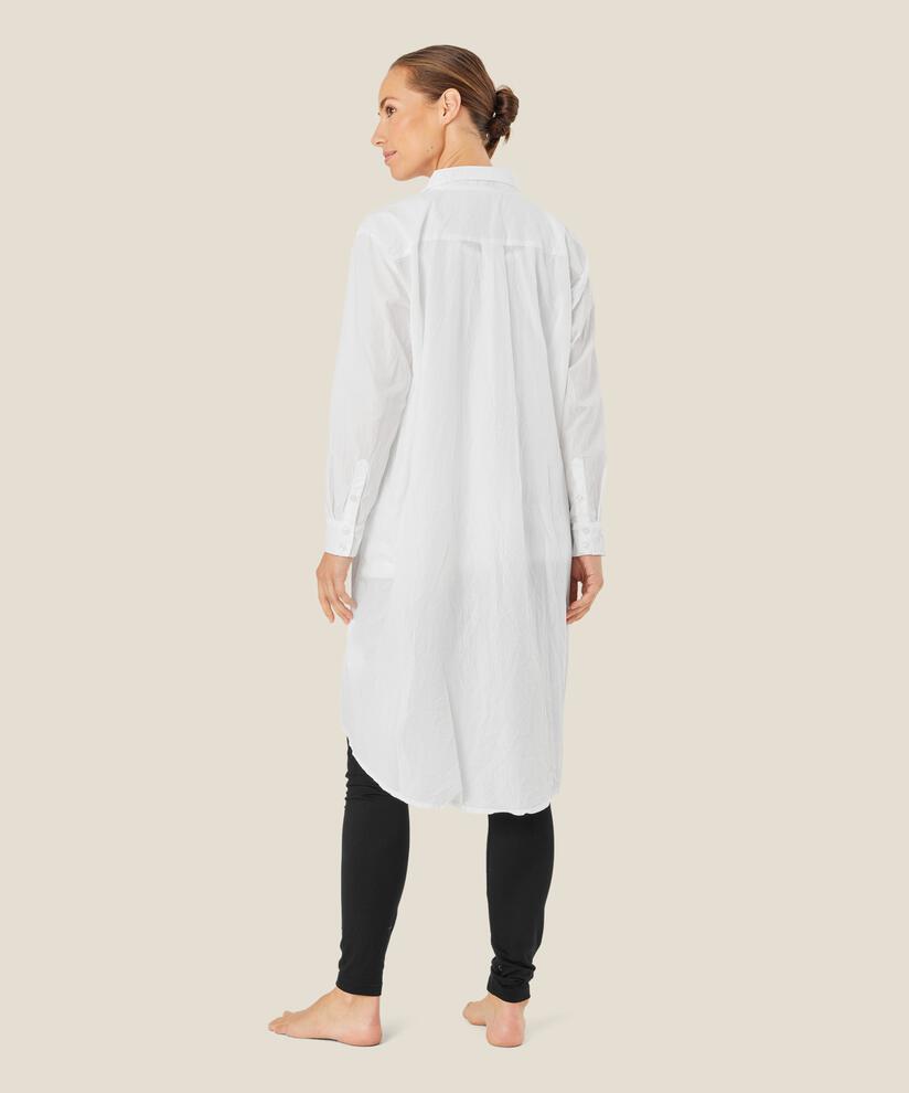 NEVA SHIRT DRESS, White