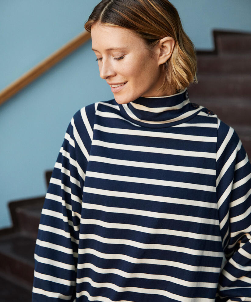 Nejanas JERSEY Dress, Navy Blazer, hi-res
