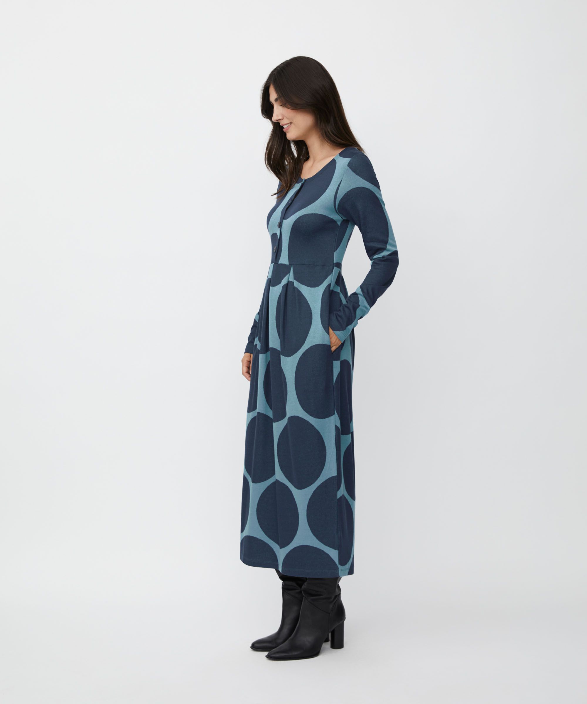 Nilana JERSEY Dress, Proven Blue