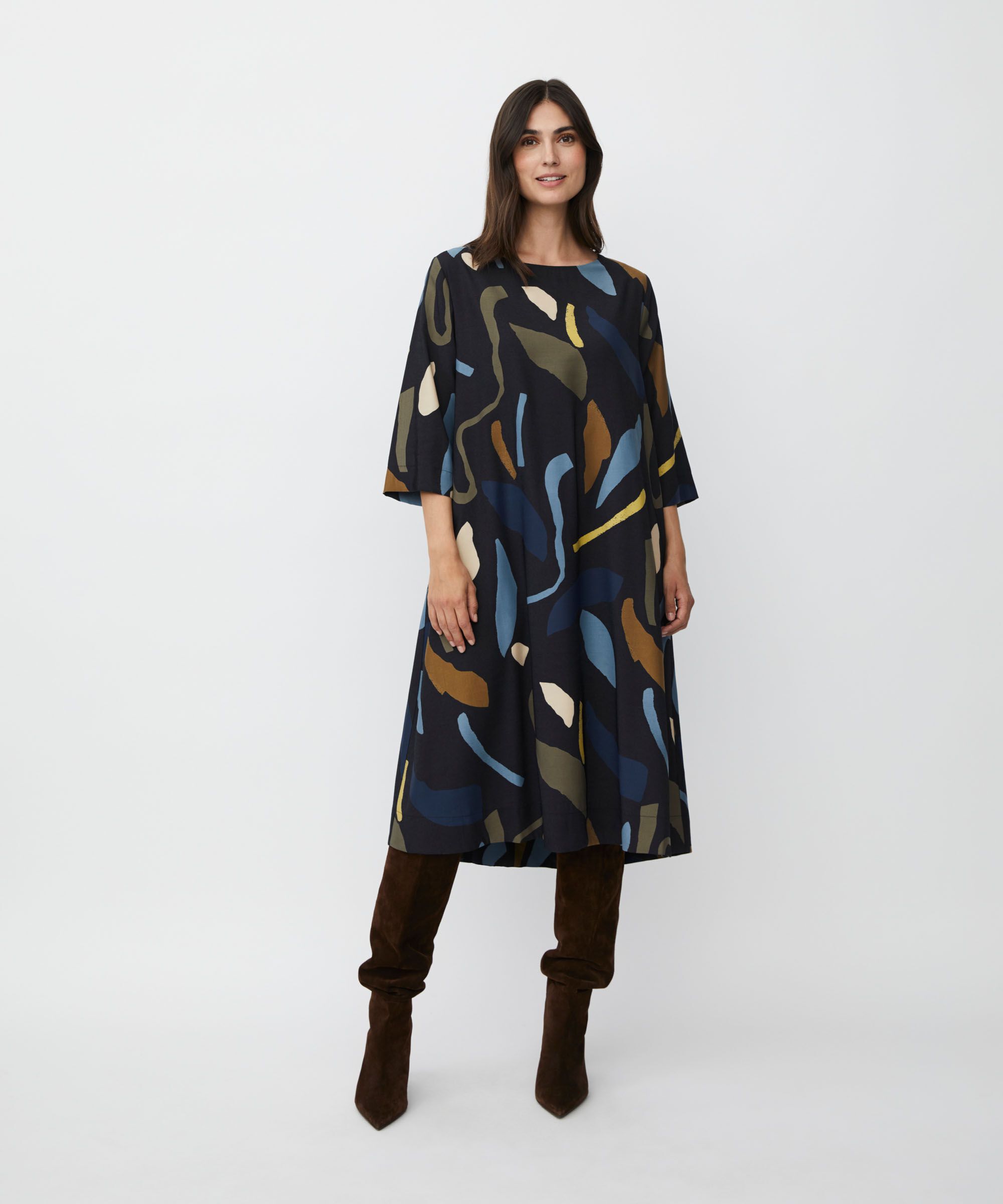 Novenza Dress, Proven Blue
