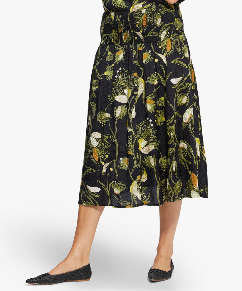 SONDRA SKIRT, Green Sheen