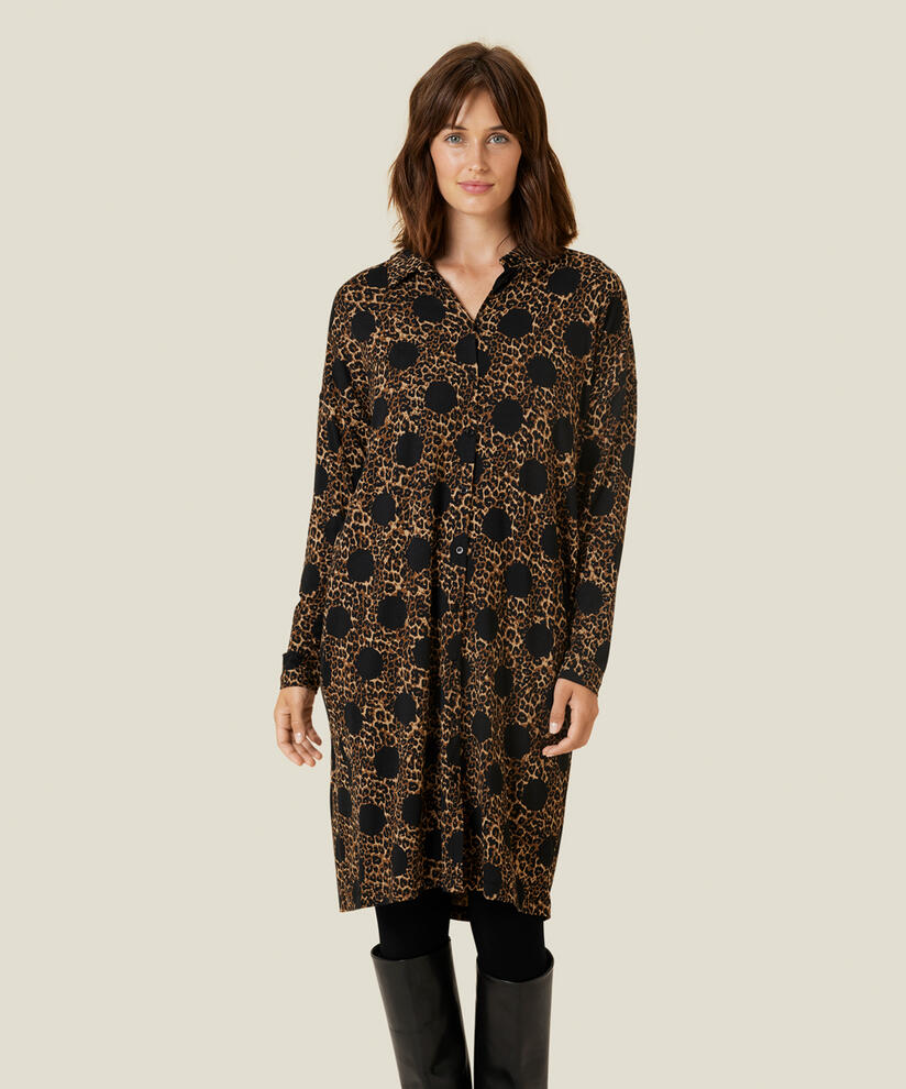 NITZINA JERSEY SHIRT DRESS, Monk's Robe