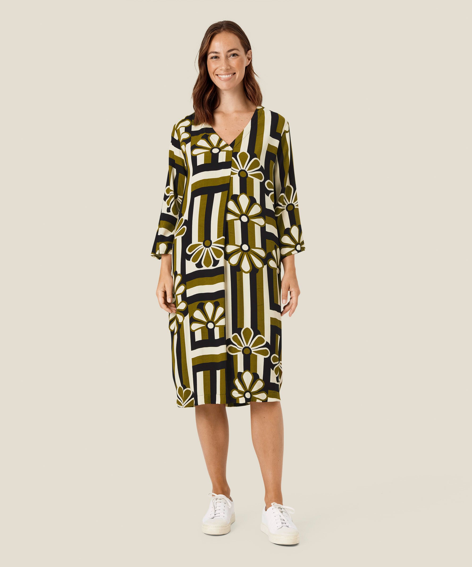 Nodetta Dress, Fir Green