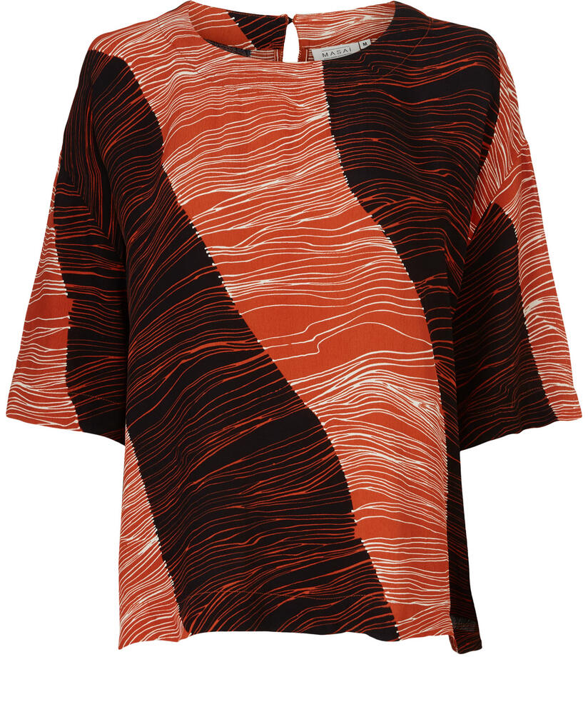 DEGANA TOP , Burnt Ochre, hi-res