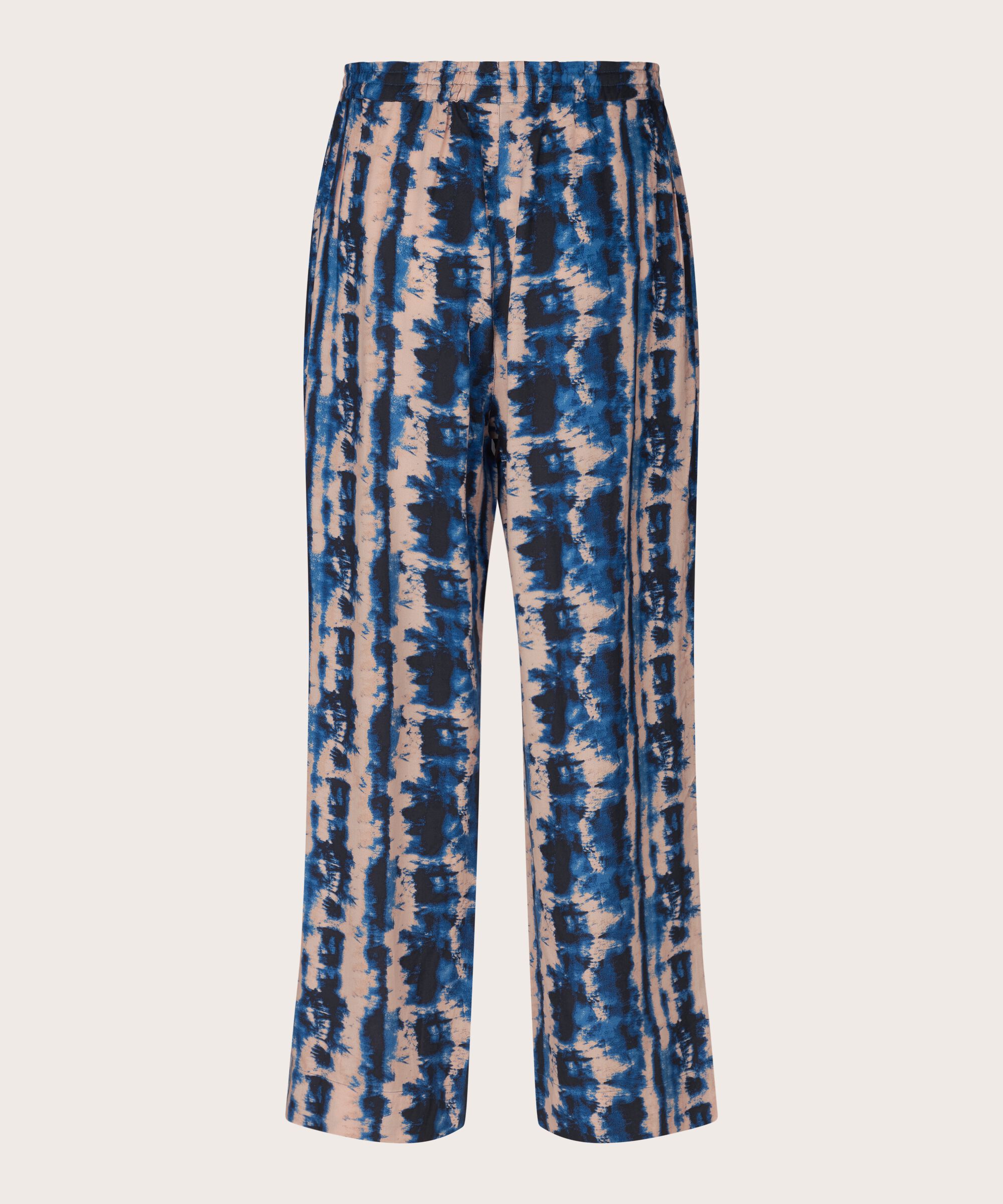 Peonos Trousers, Navy Peony