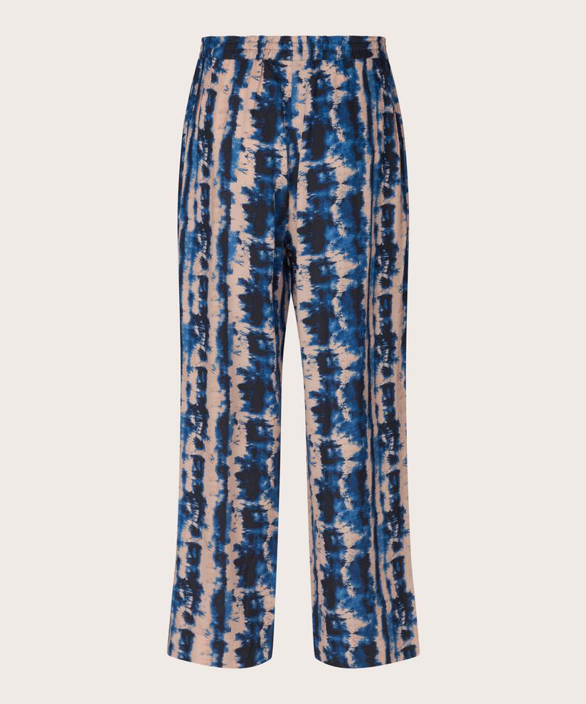 Peonos Trousers, Navy Peony