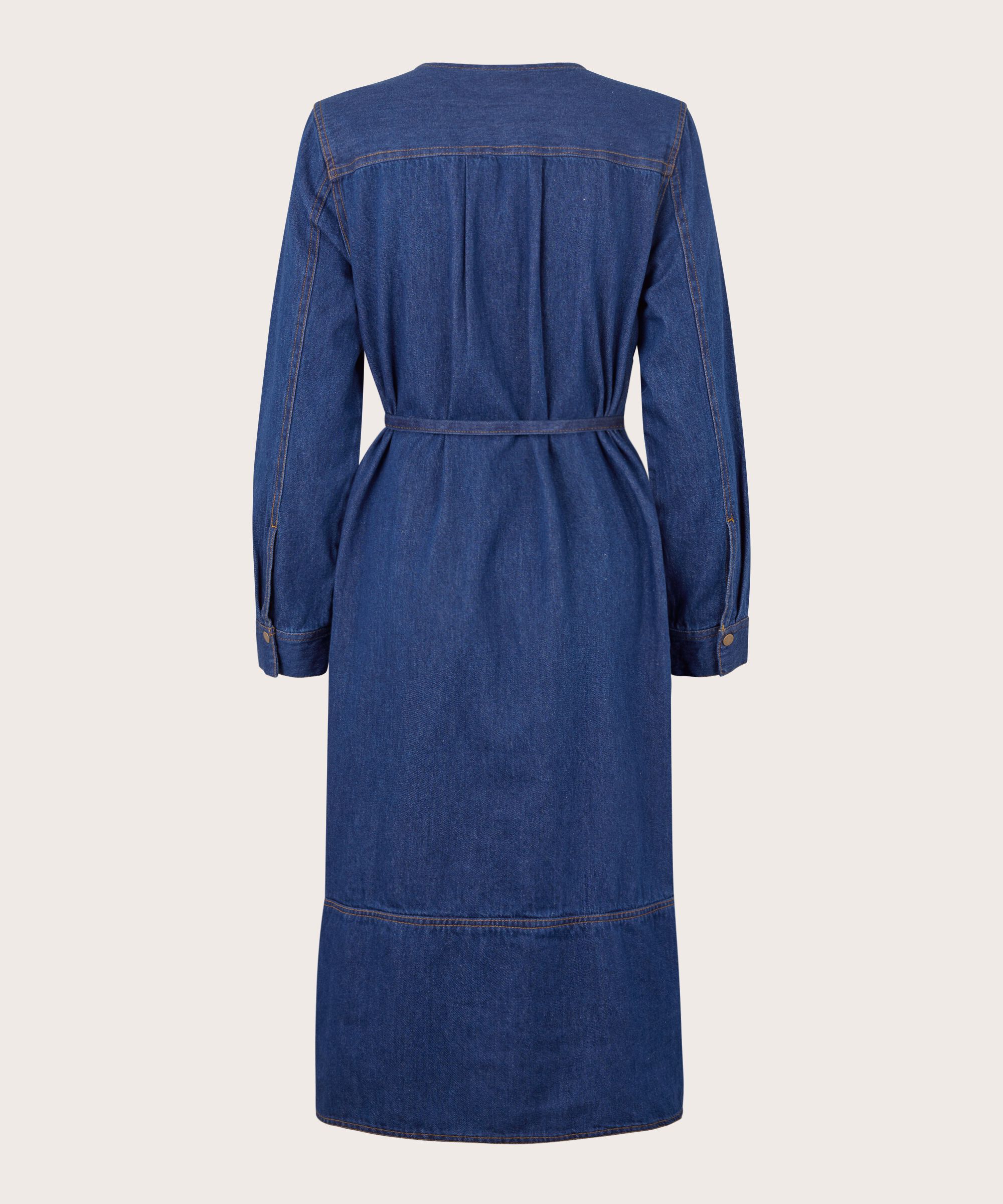 Nisha Dress, Dark Denim