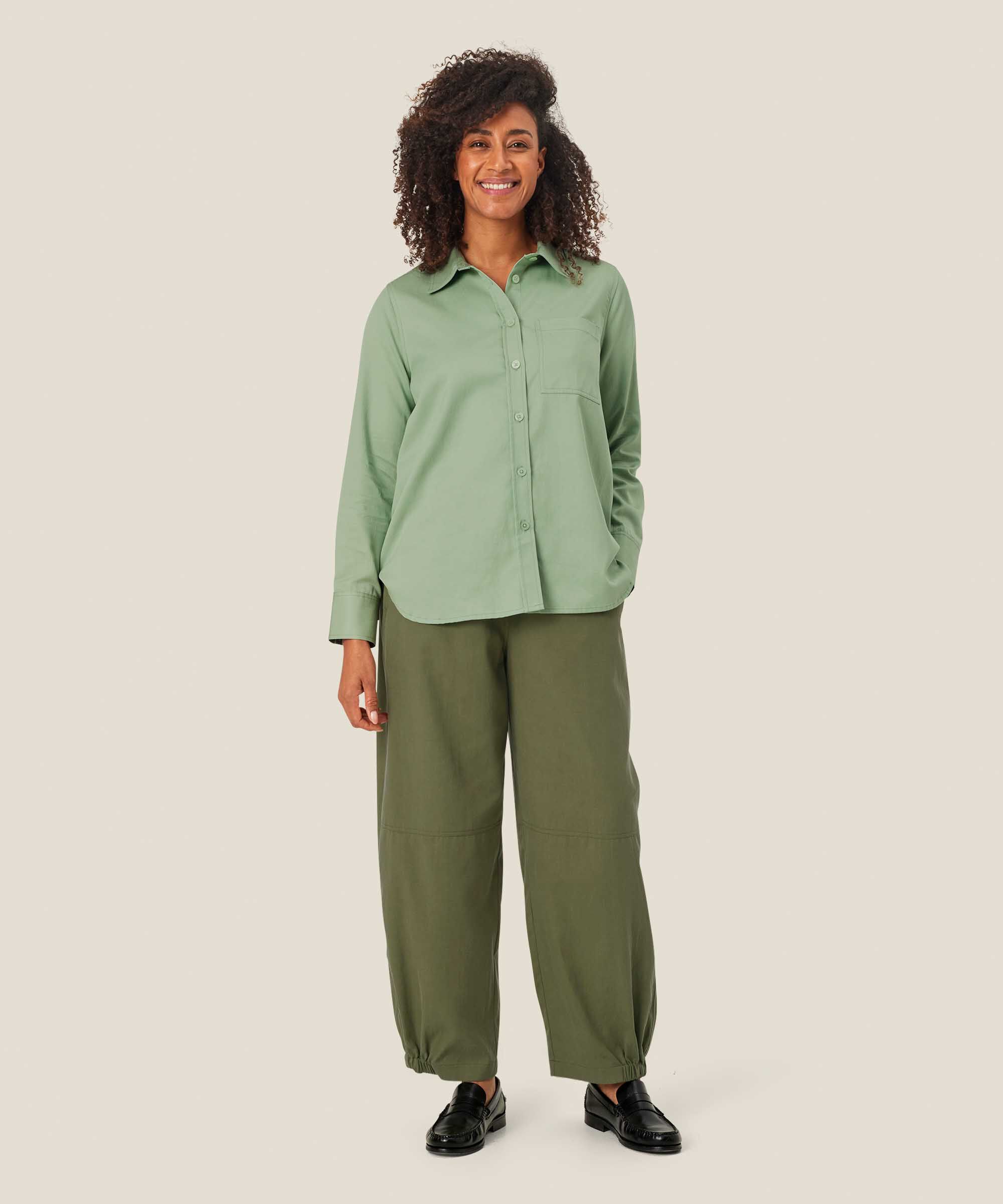 Indiba Shirt, Frosty Green