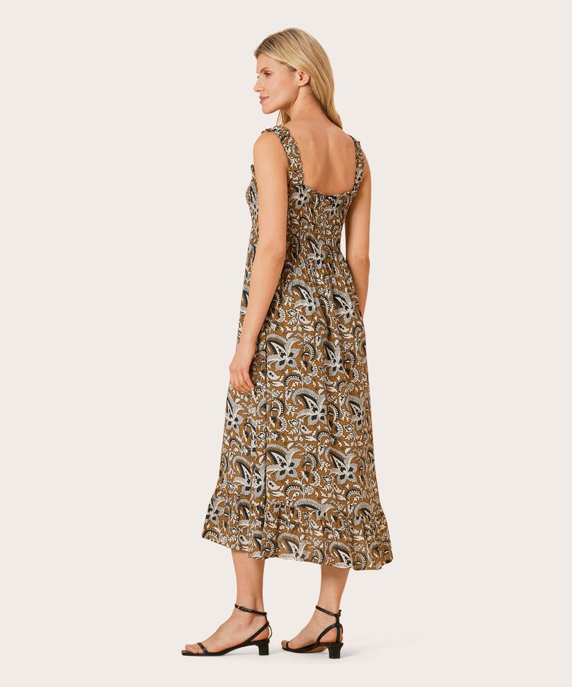 NISENI DRESS, Bronze Brown, hi-res